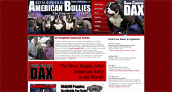 Desktop Screenshot of daxlineamericanbullies.com