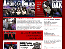 Tablet Screenshot of daxlineamericanbullies.com